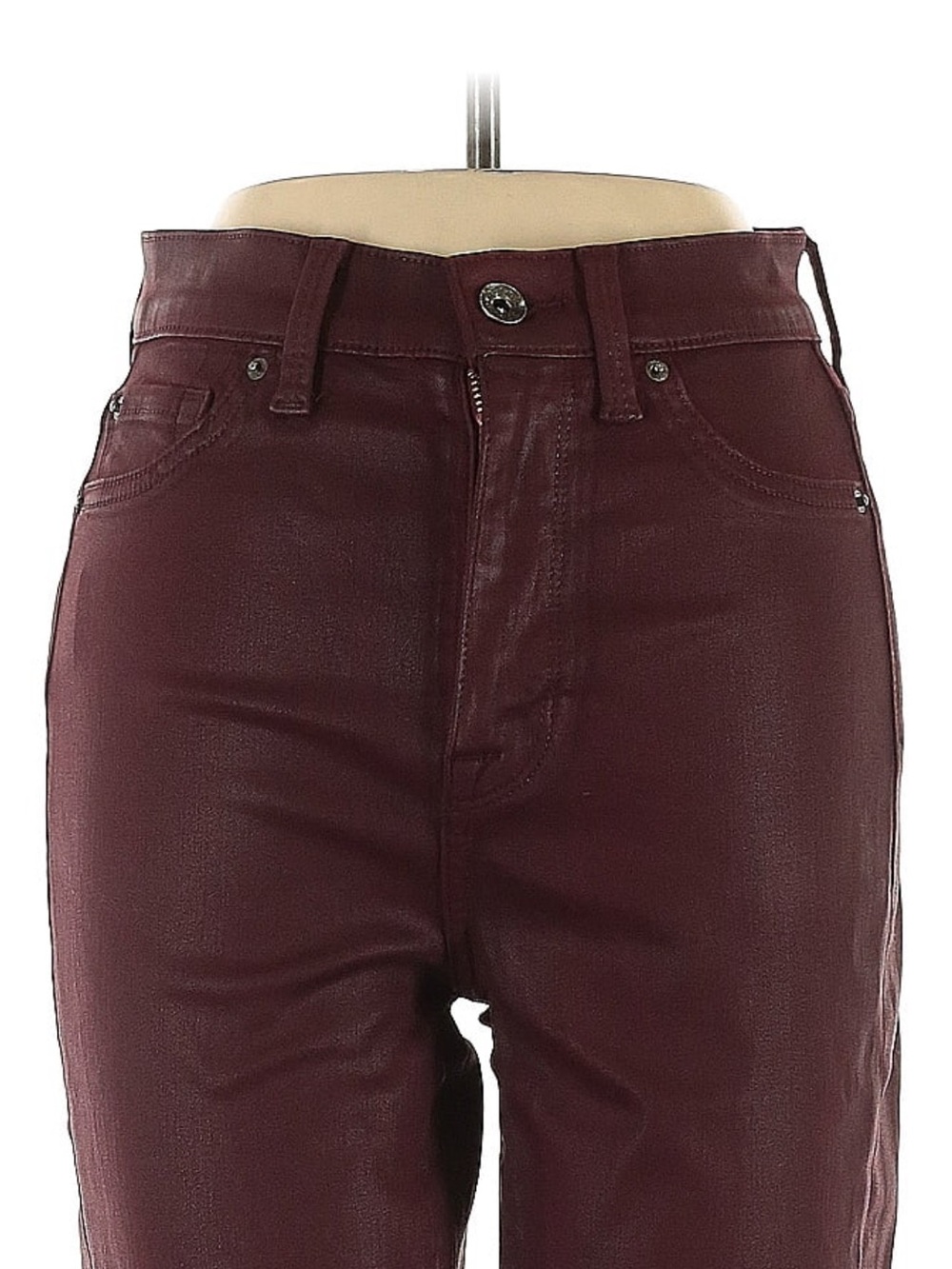 Women's High-Rise Jegging in Burgundy